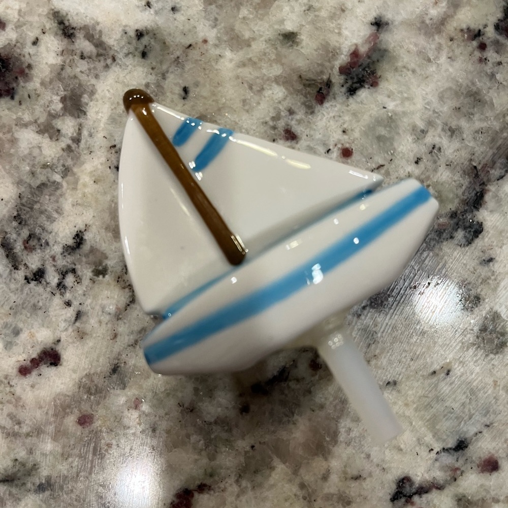Nora Fleming Sailboat Retired